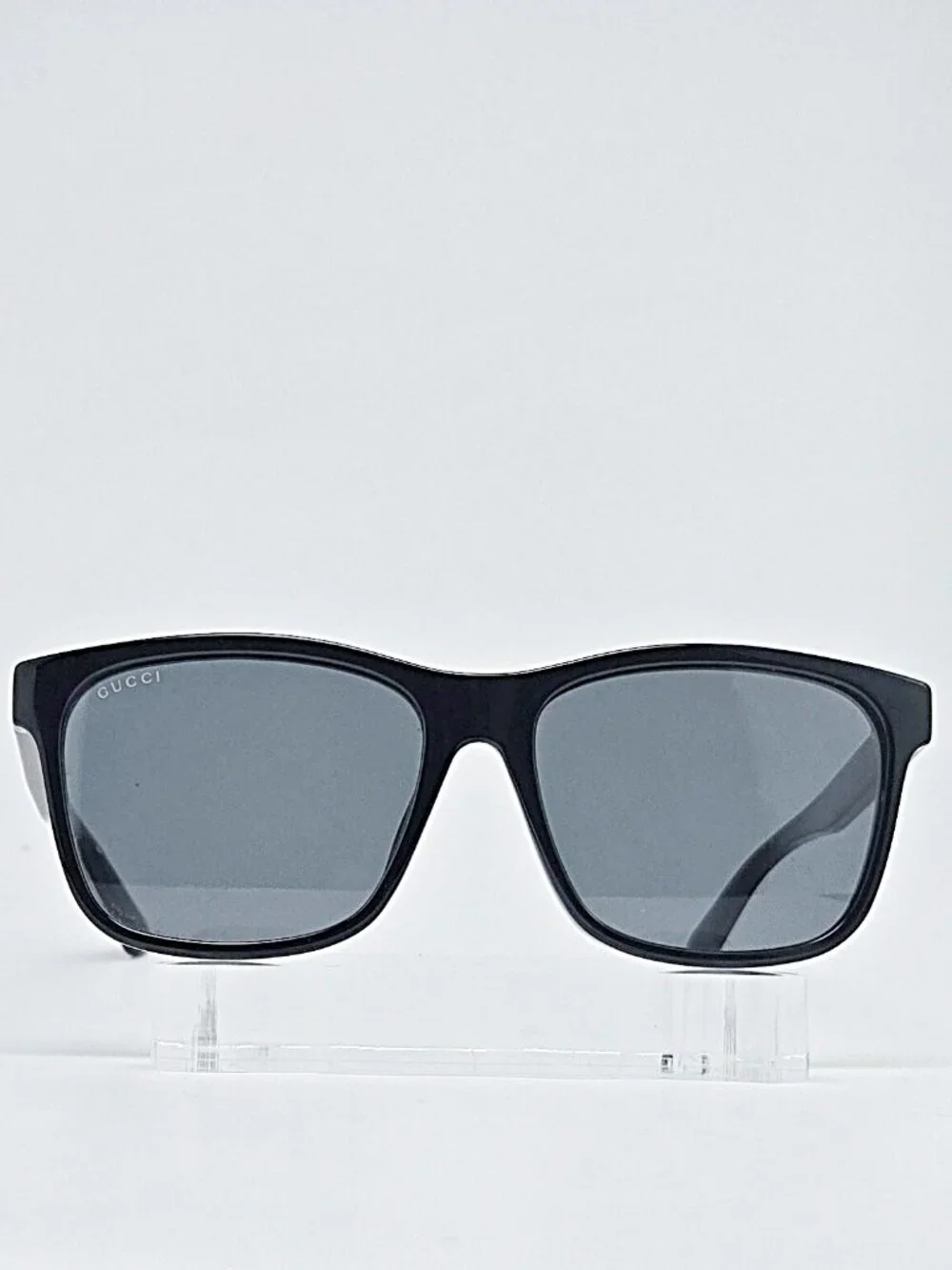 Gucci GG0746SA Black Square Sunglasses Gray Lenses 57-16-150
